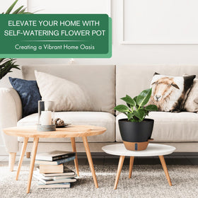 Montresor self-watering wick supports steady hydration for days.