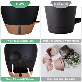 Montresor water tray and reservoir detail enabling controlled watering.