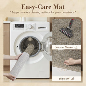 MontVoo door mat in gray-brown matches many decors.
