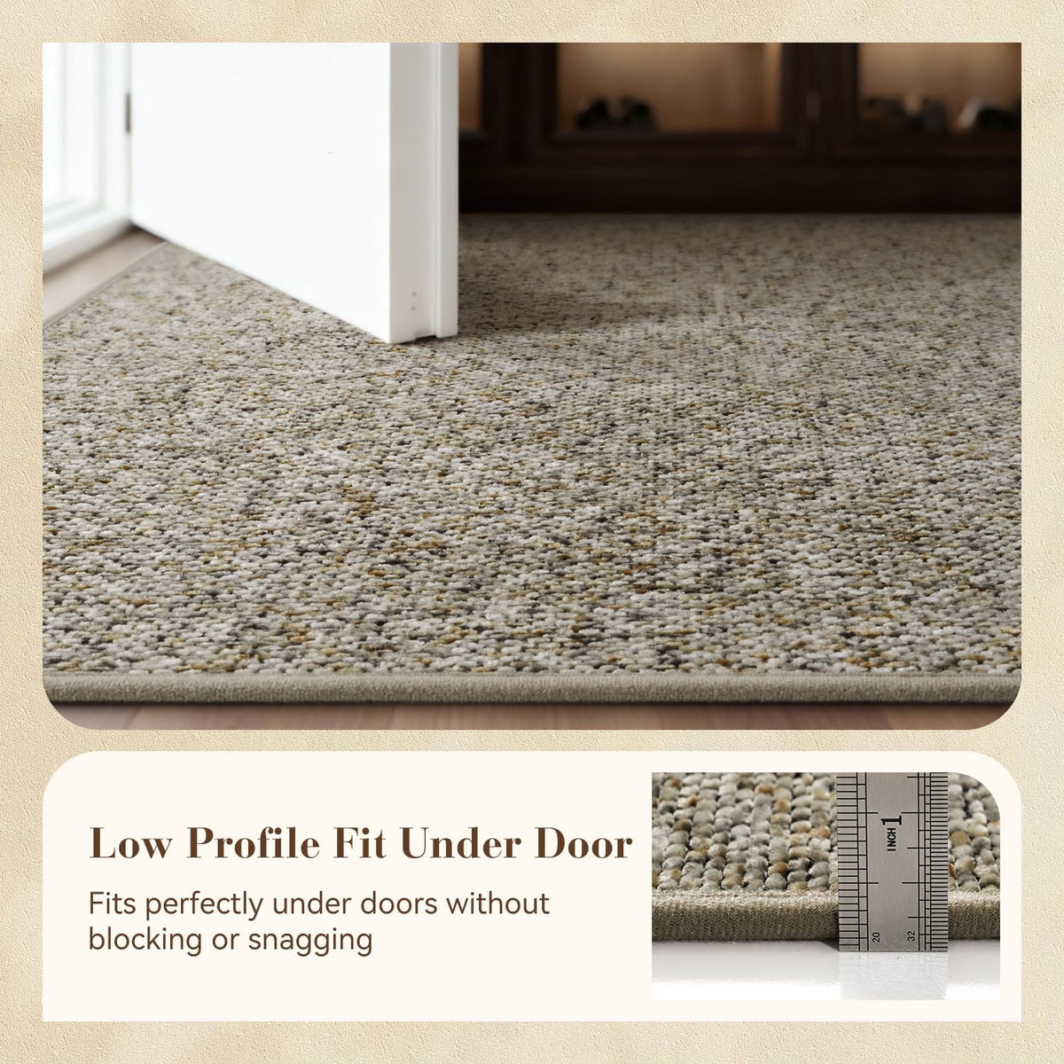 MontVoo door mat is versatile for entryways, kitchens, and mudrooms.