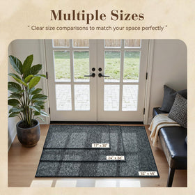 MontVoo door mat's non-slip rubber backing keeps it secure on any surface
