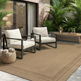 MontVoo outdoor rug 4x6 textured weave ideal for patios with high traffic.
