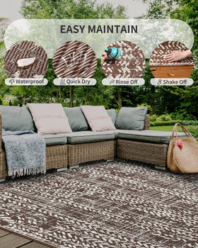 MontVoo rug suited for RV, camping, and outdoor adventures.