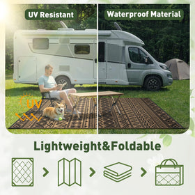 MontVoo picnic outdoor rug for alfresco dining comfort