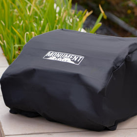 Monument Grills heavy-duty nylon-PVC blend texture highlighting durable protection against elements.