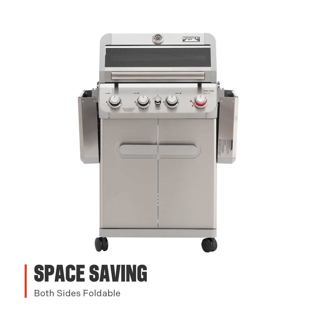 Monument Grills M410MBZ grease management tray simplifies disposal