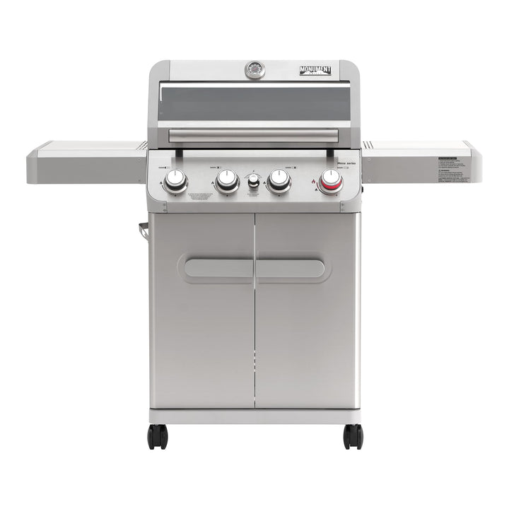 Monument Grills M410MBZ main burners deliver high-heat searing and even cooking