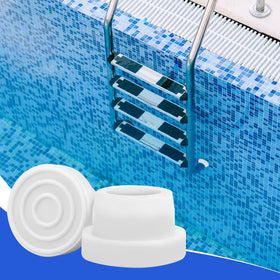 moobee safe ladder bumpers in use protecting pool liner during entry