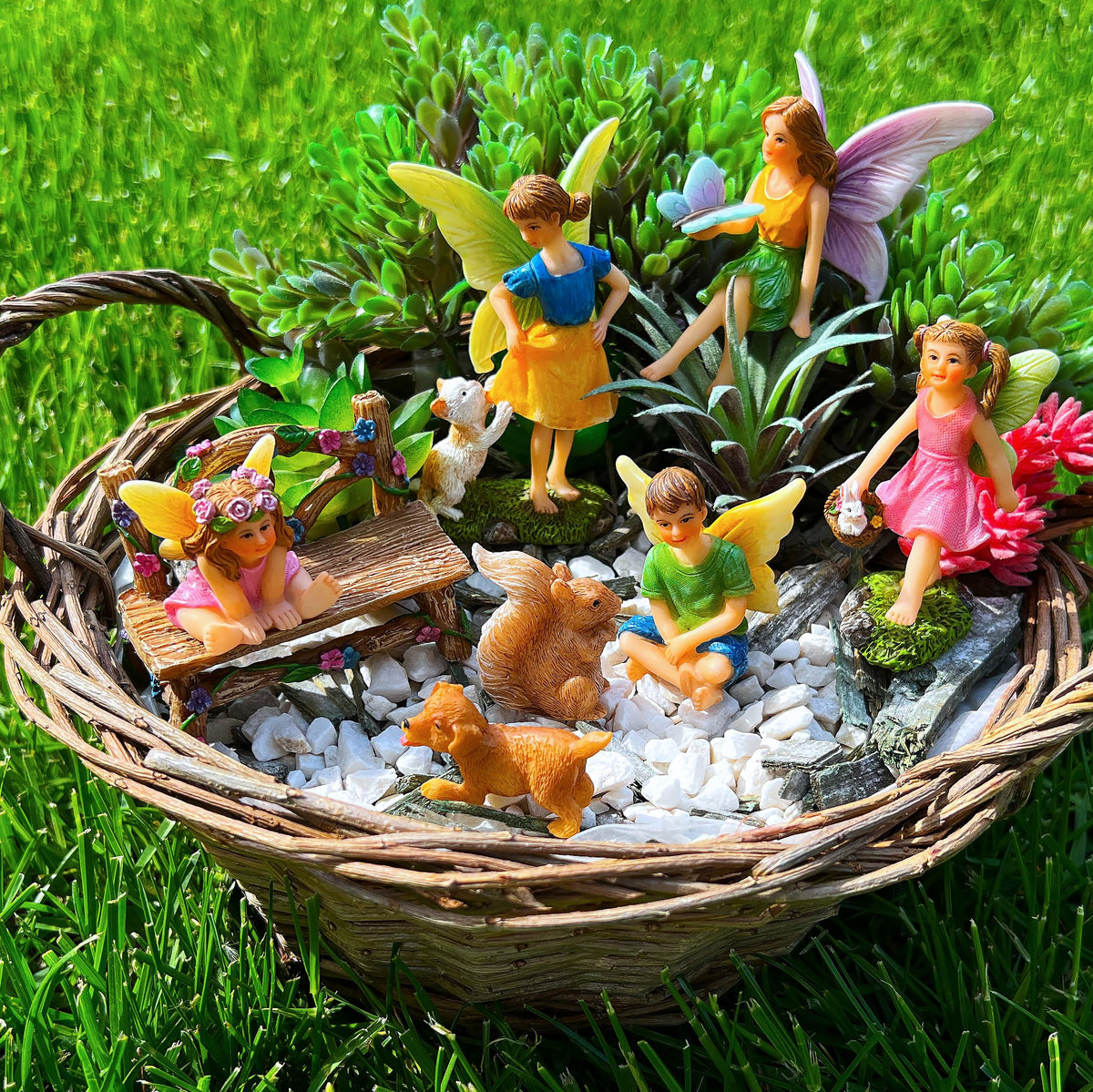 Perfect for themed garden layouts or eclectic indoor displays.