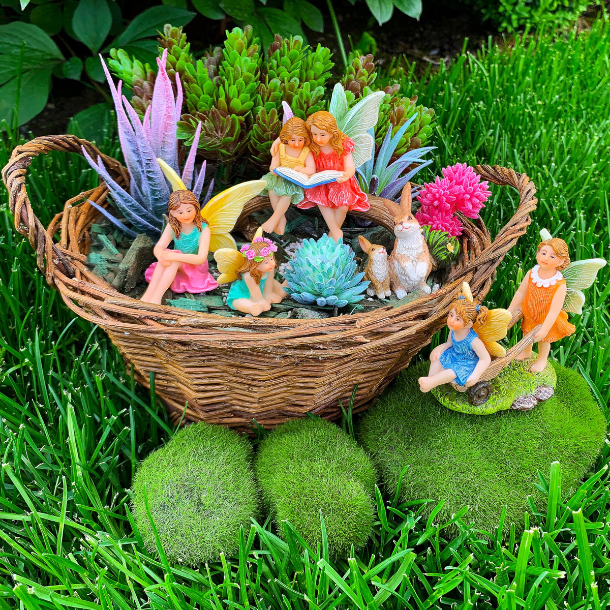 Mood Lab Fairy Garden Figurines miniature figures complement various decor setups