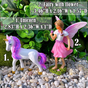 Mood Lab hand-painted resin fairy figure enhances outdoor decor with durable, weather-ready charm
