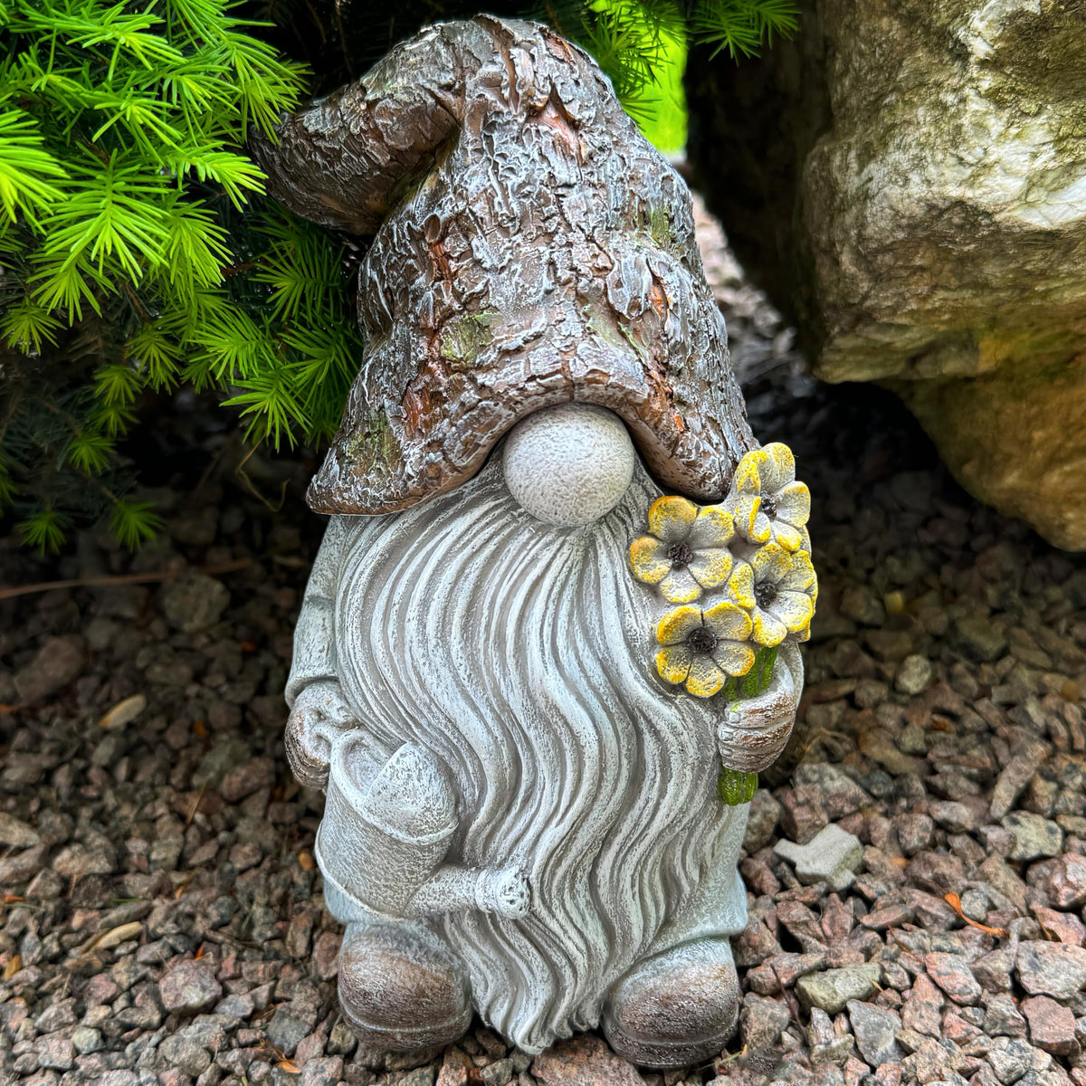 Mood Lab lawn gnome decor blends whimsy with practicality.