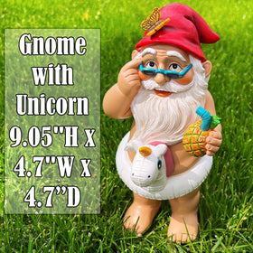 Mood Lab gnome statue hand-painted details add character to any patio or garden.