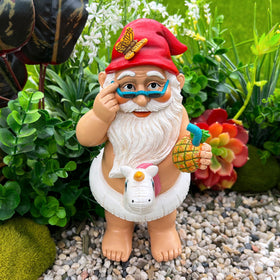 Mood Lab indoor display idea with unicorn gnome for shelves or entry.