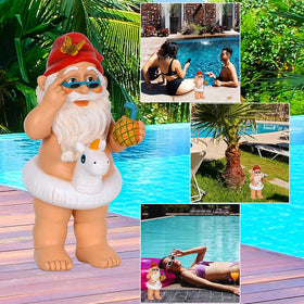 Mood Lab unicorn gnome close-up highlighting vibrant colors and durable finish.