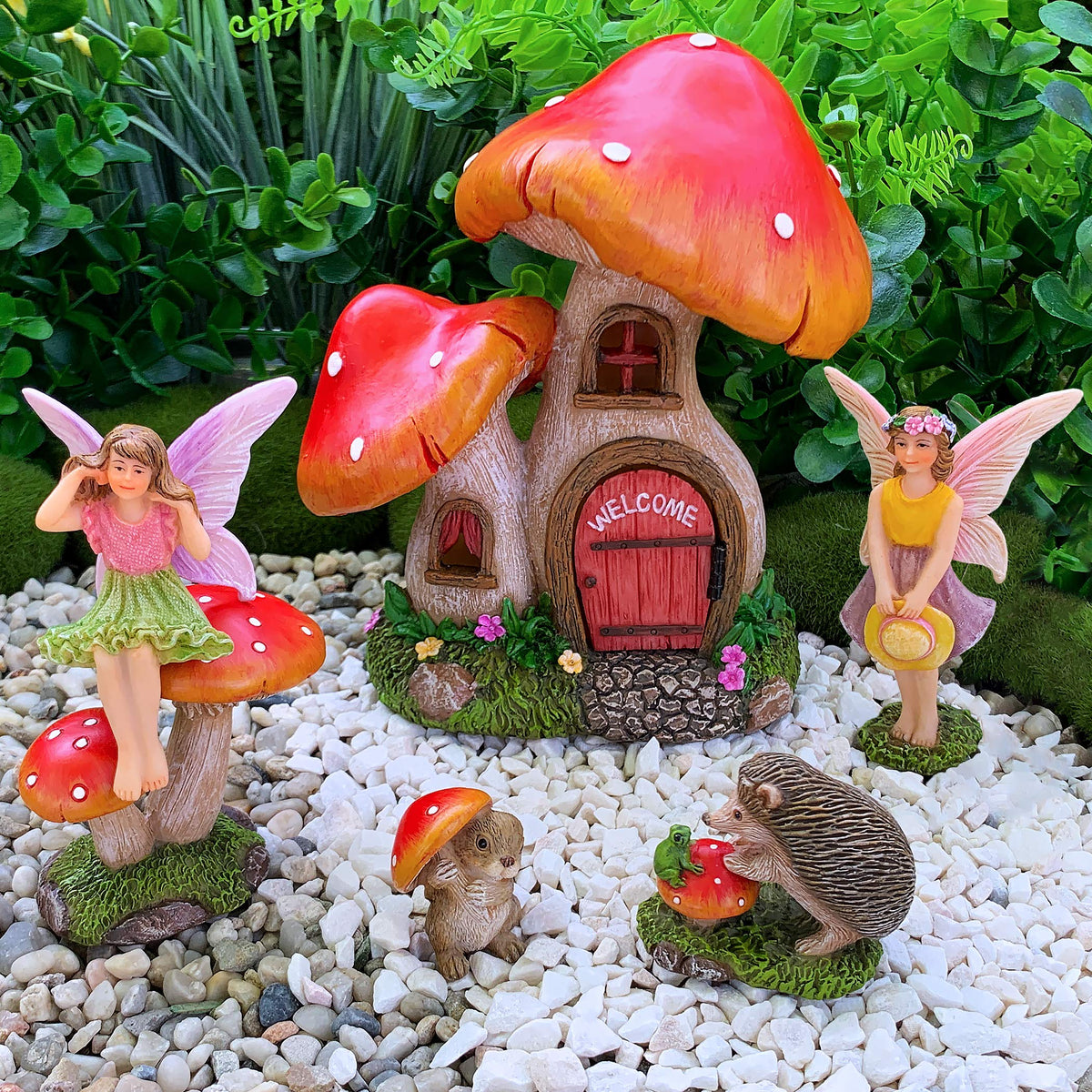 Mood Lab decorative figures perfect for terrariums and small plant planters.