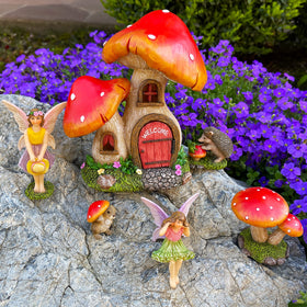 Mood Lab indoor-outdoor decor set complements seasonal garden arrangements.