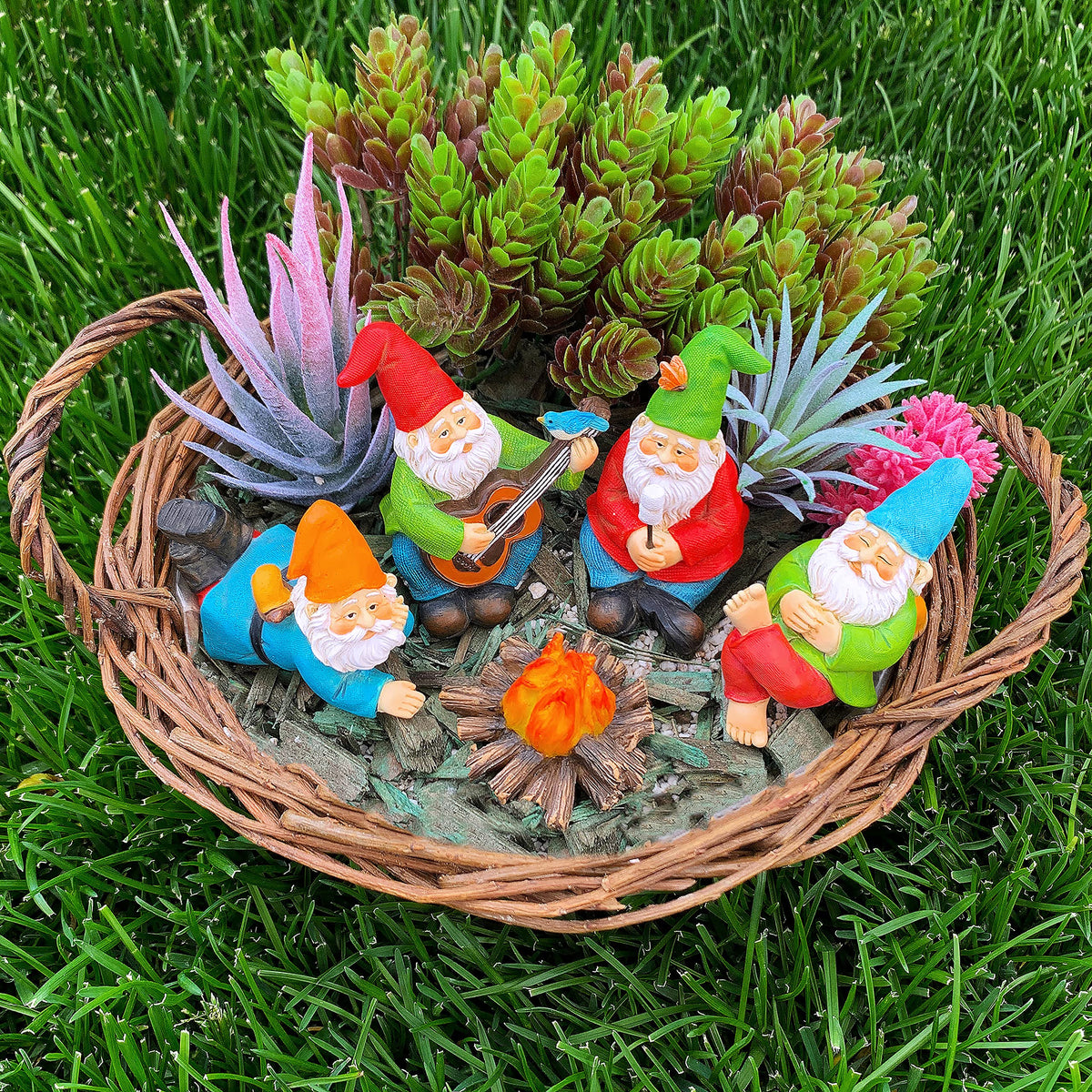Mood Lab little gnomes: 2.6-inch height adds subtle whimsy.