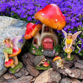 Mood Lab mushroom house set ready to spark story-worthy garden displays.