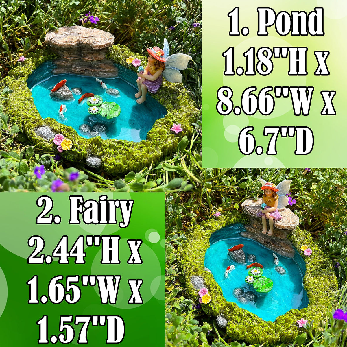Mood Lab figures with sun-protective coating for lasting color outdoors.