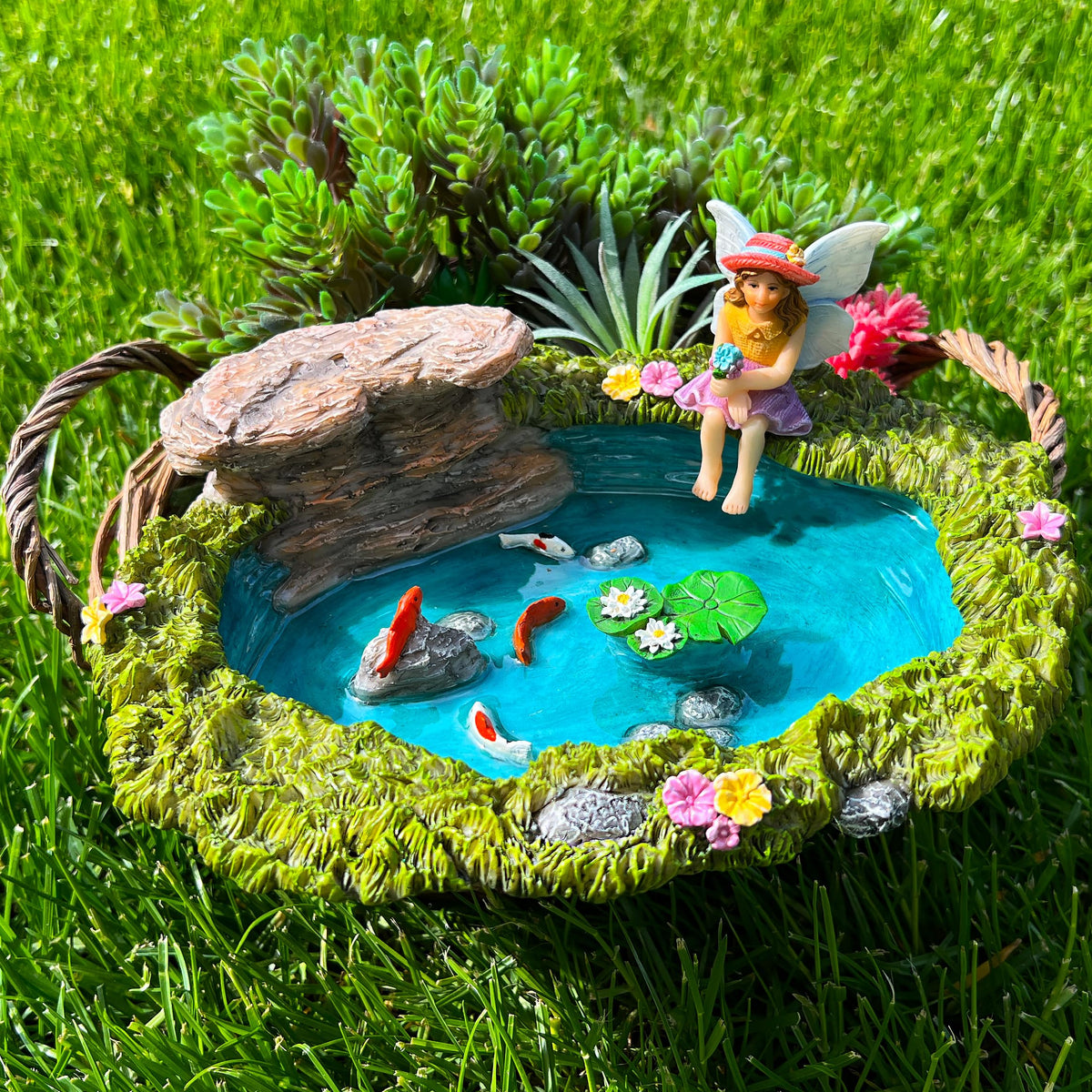 Mood Lab fish pond set figures enhancing garden displays and collections.