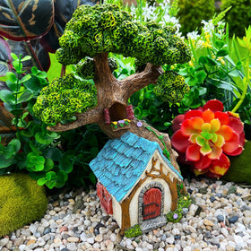 Mood Lab tree house outdoor decor enhances patio or garden displays