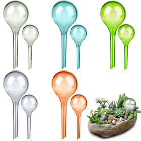 Moodaily small gray globe offering controlled irrigation for balcony herbs.