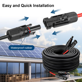 MOOKEERF flexible durable 10 AWG solar wire for easy cutting