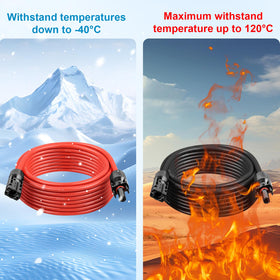MOOKEERF outdoor solar cable ready for easy DIY installations