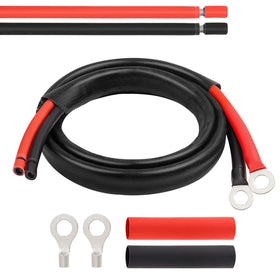 MOOKEERF 10 AWG solar battery cable 3 ft for efficient solar connections
