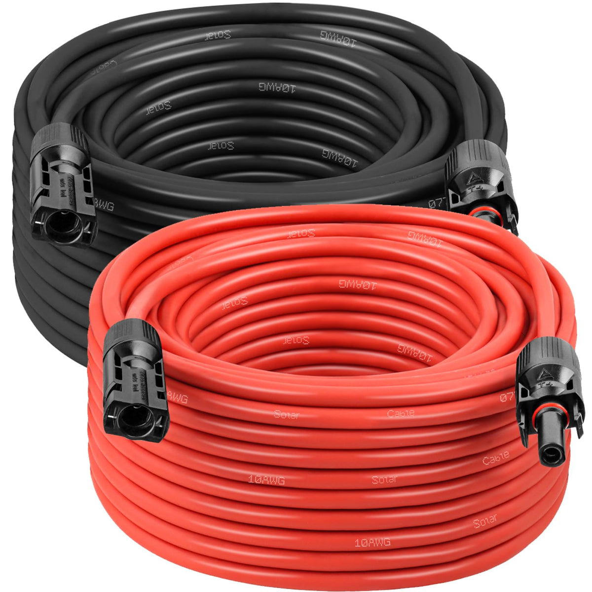 MOOKEERF red 50ft solar extension cable for outdoor panel connections