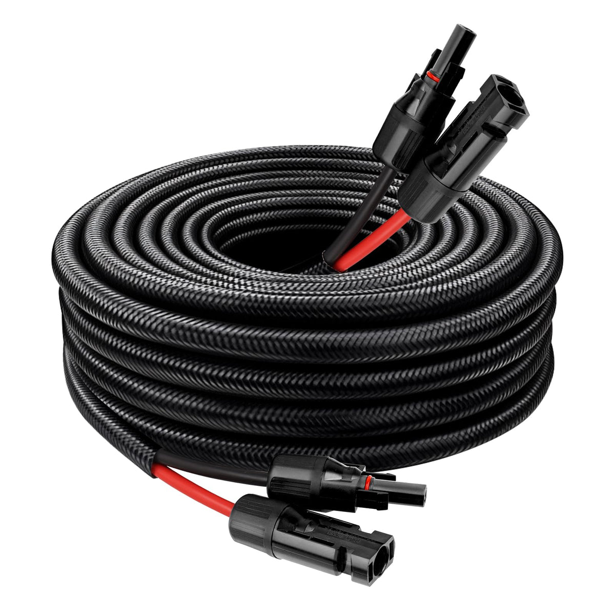 MOOKEERF solar extension cable 10AWG 15ft with sturdy conductors for reliable power transfer.