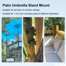 Easy installation with screws and knobs for quick setup.