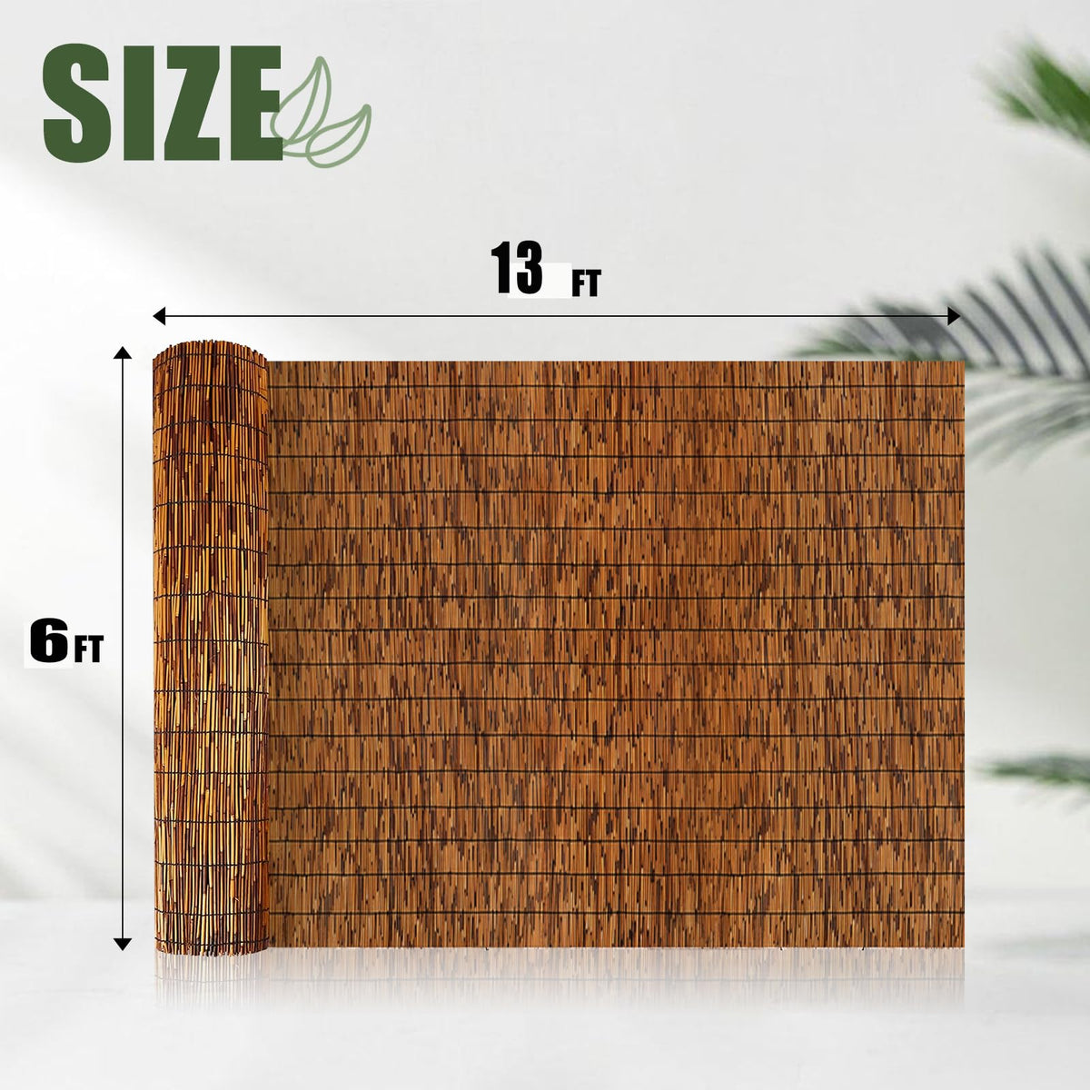 MOOKNAT bamboo privacy screen provides shaded, private deck spaces.