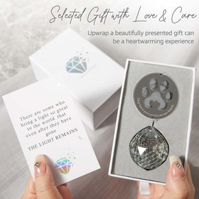 Mooncraftlogy gift box with sympathy card ready to gift.