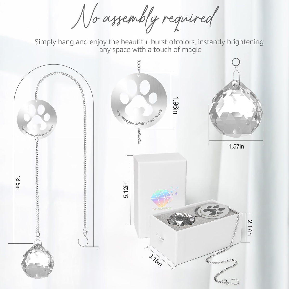 Mooncraftlogy memory-keep suncatcher symbolizes ongoing pet connection.