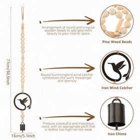 Mooncraftlogy soothing tone wind chime creates a calm ambient sound