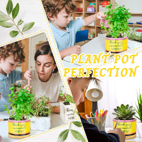 Moonld pots for gifting emphasize the pencil motif and classroom appreciation.