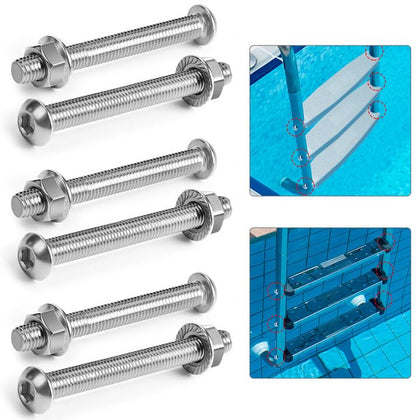 Moonoom pool ladder bolts and nuts kit for secure above-ground ladders