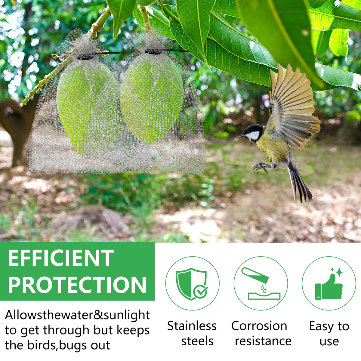Moonoom reusable design offers an economical solution for fruit guarding