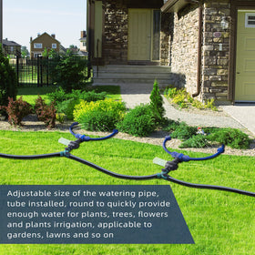 Moonoom wide coverage watering helps garden beds and plants.