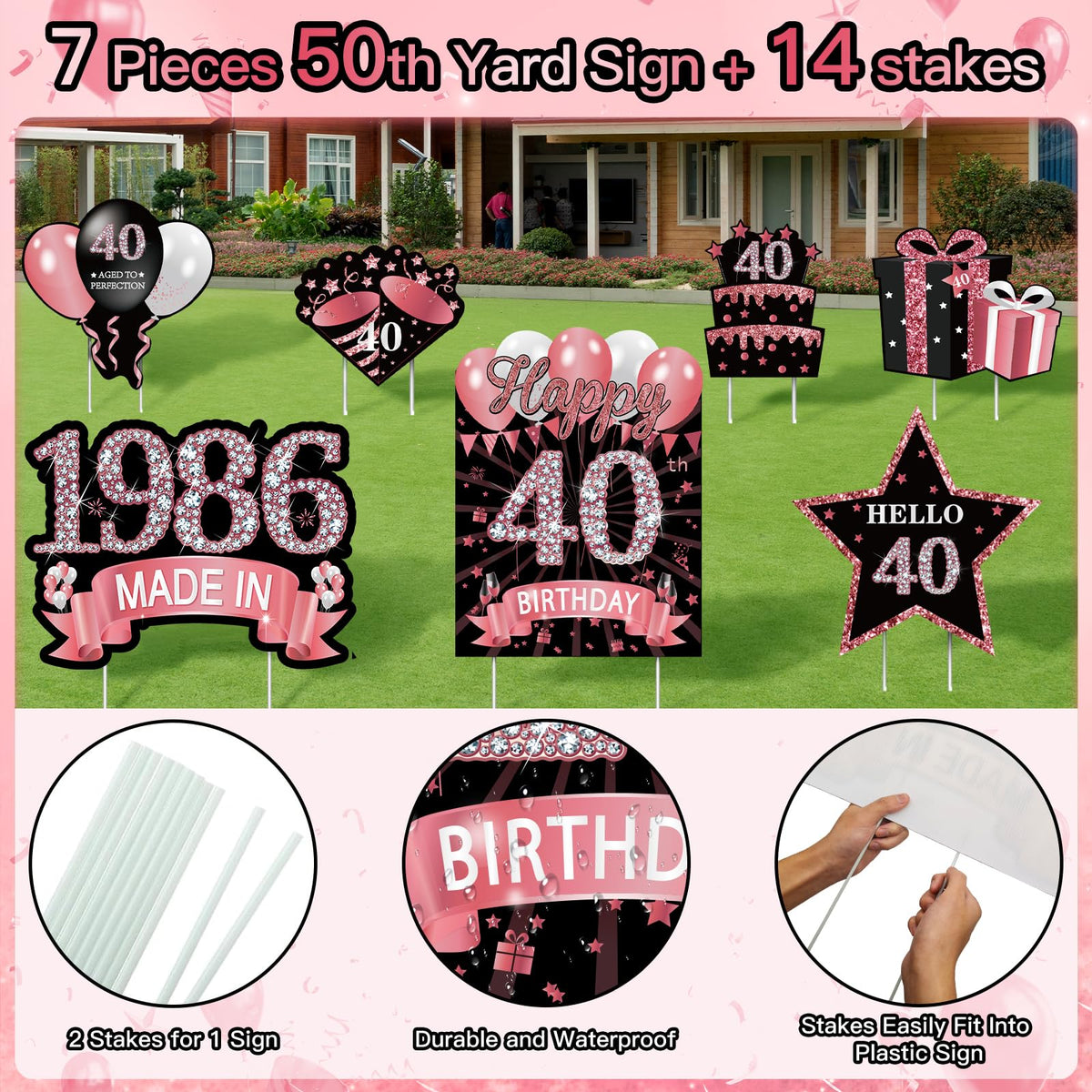 MOORAY outdoor-lawn-party-decor-kit supports memorable photos and celebrations.