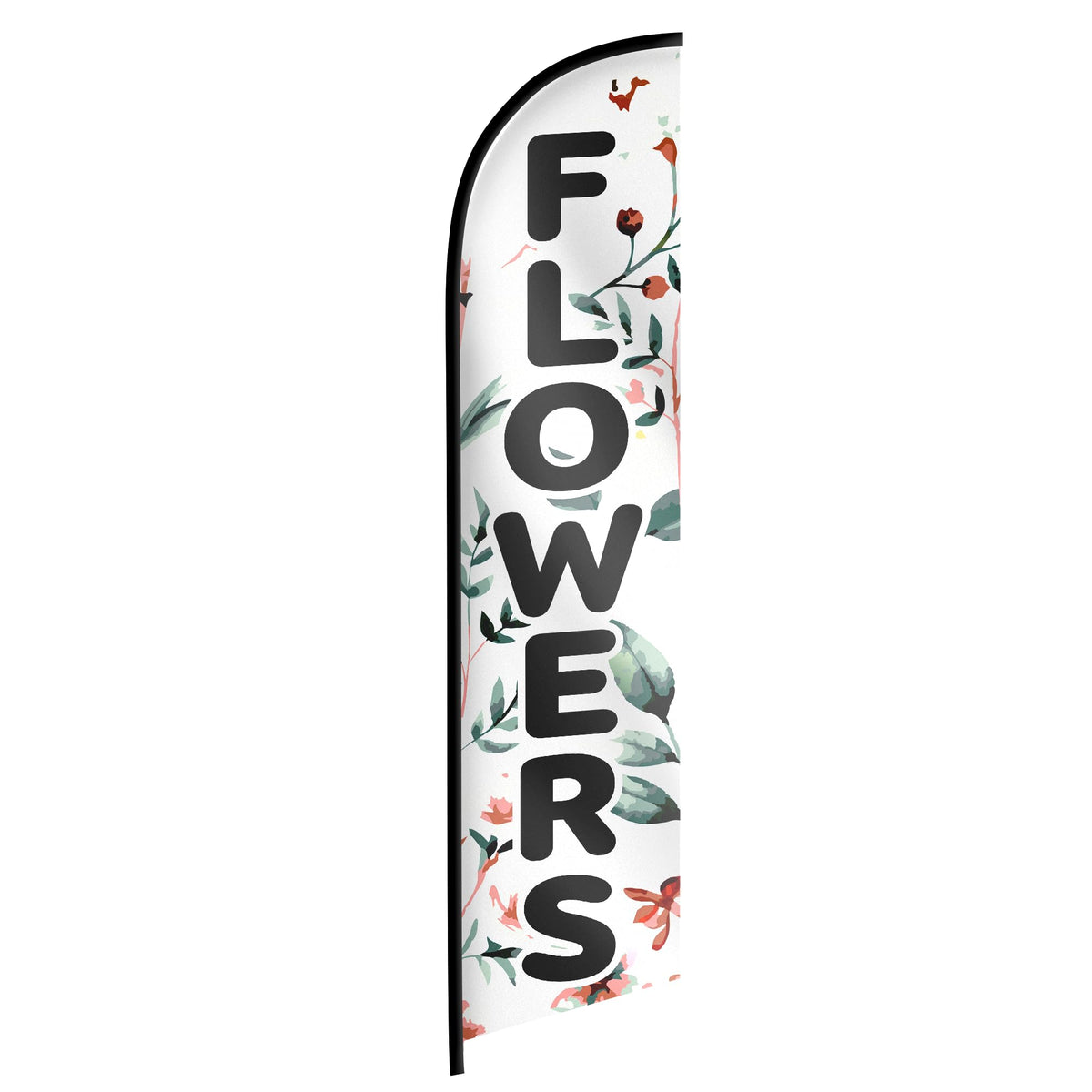 MOORDYSES Flower Banner Flag outdoor sign boosts shop visibility with vibrant colors.