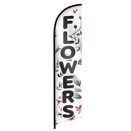 MOORDYSES Flower Banner Flag outdoor sign boosts shop visibility with vibrant colors.