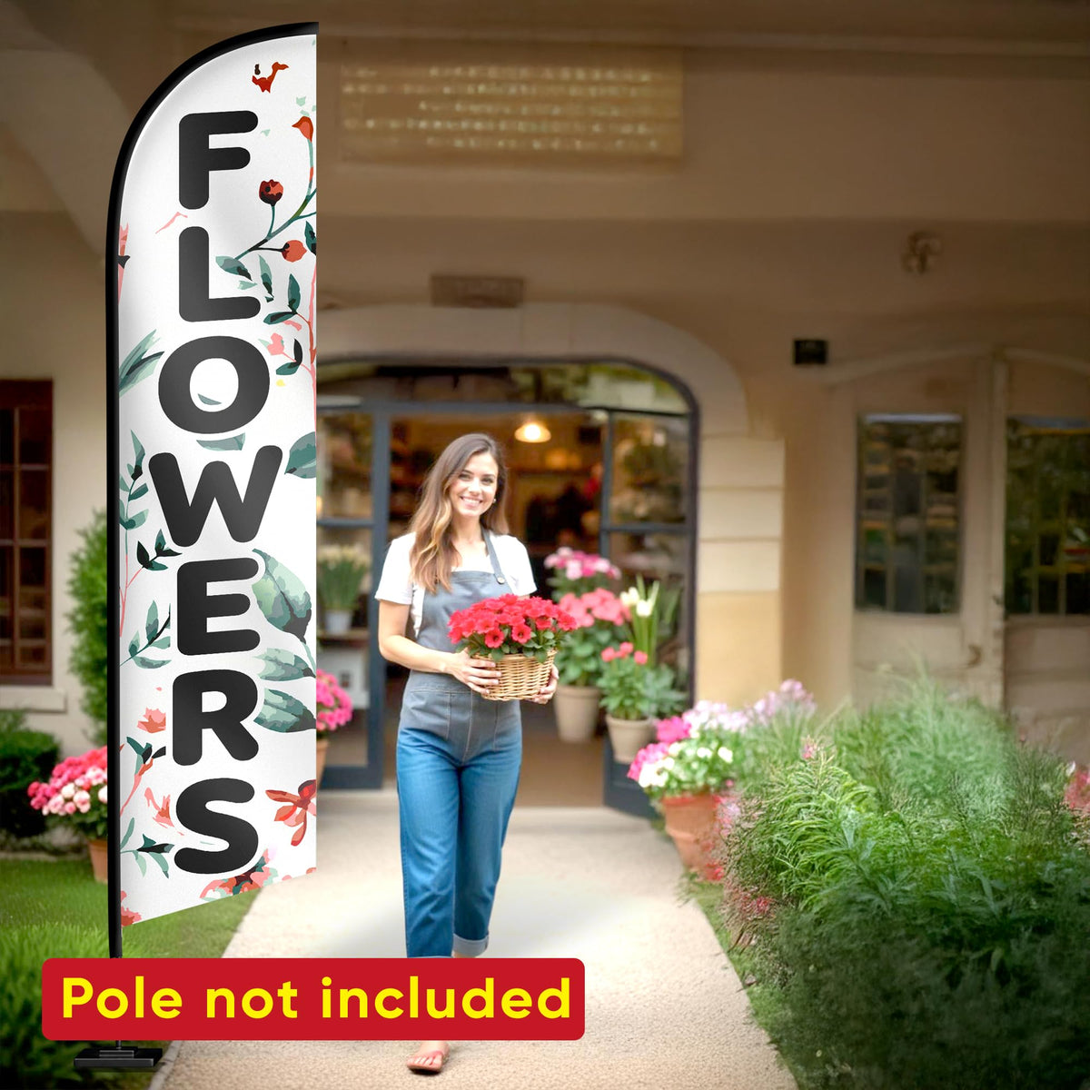 MOORDYSES reinforced pole pocket for added durability.