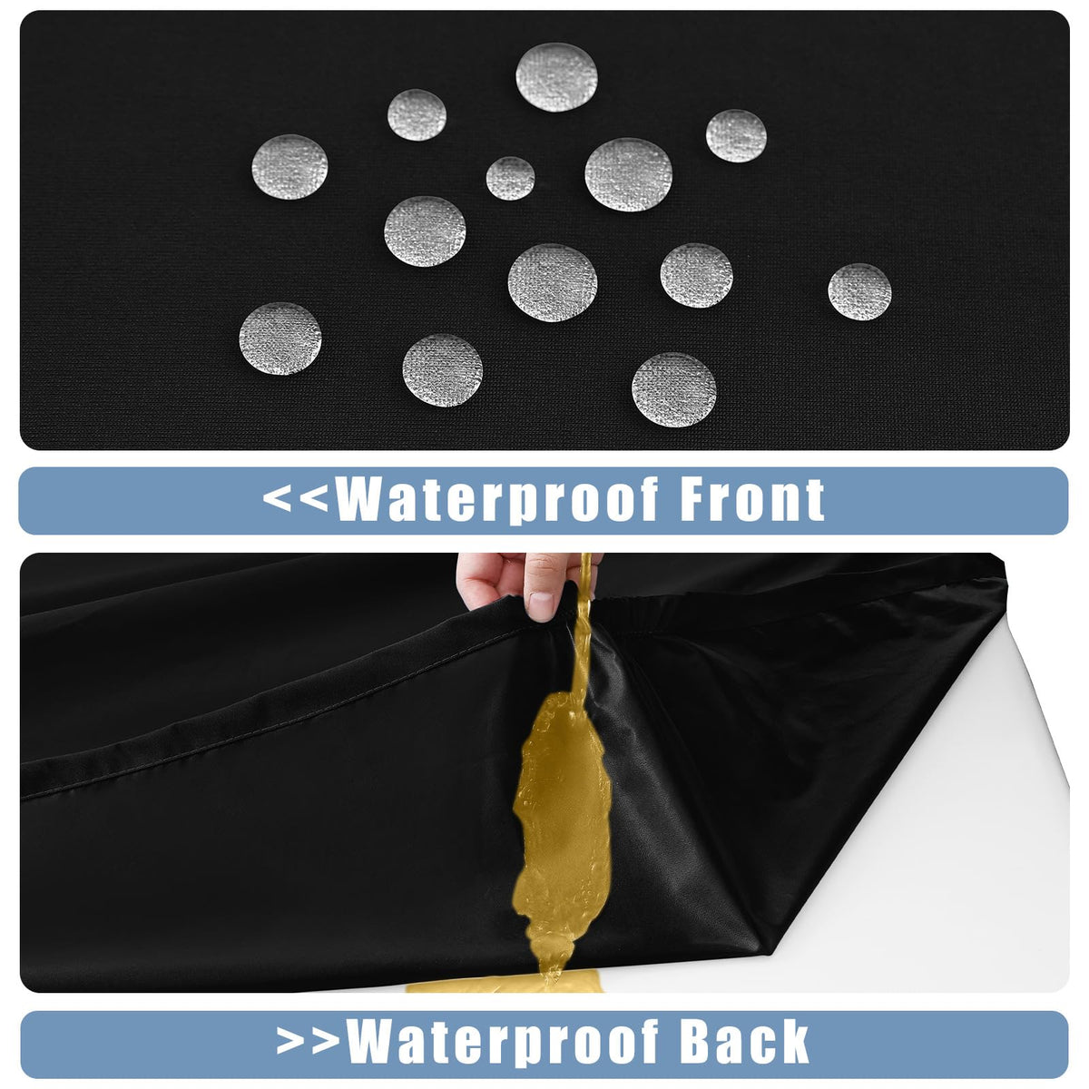 Moosfor elastic edge‑fit highlights quick setup and wind resistance.