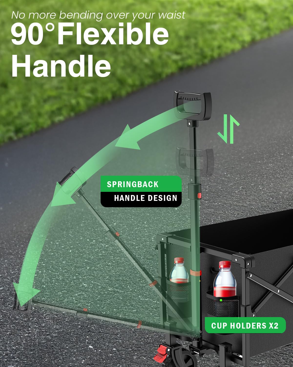 Moothing durable frame and braking system enhance stability