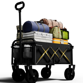 Moothing Foldable Wagon closed for compact storage, ideal for car trunk organization.