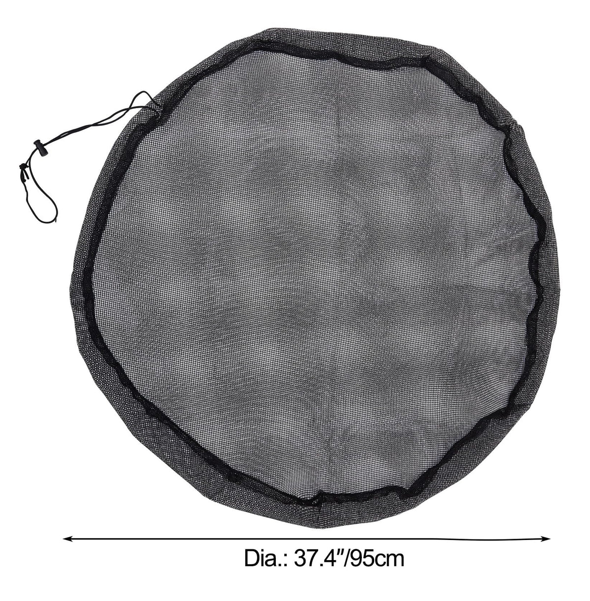 MOPHOEXII drawstring mesh cover secures rain barrels against wind