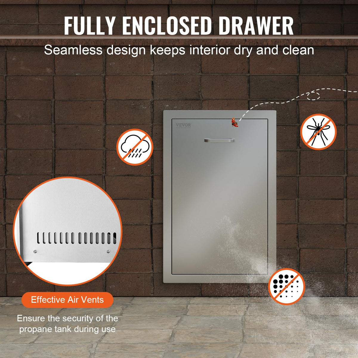 Mophorn weather-resistant drawer suitable for all outdoor conditions
